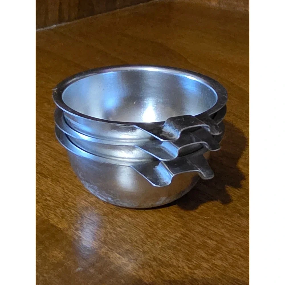 Set of 3 Stainless Steel Egg Poacher Replacement Cups Metal Inserts for Pan